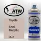 Preview: Toyota, Shell Metallic, 3C3: 400ml Sprühdose, von ATW Autoteile West.